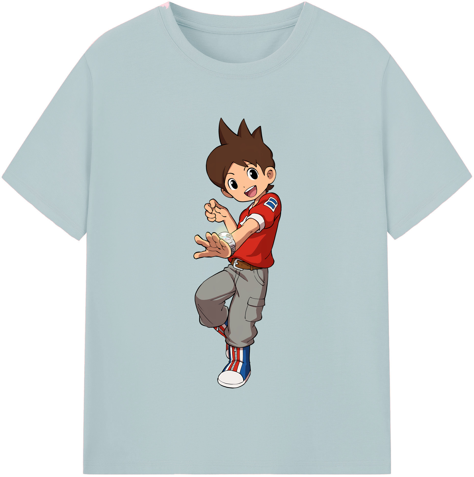 （画像用） 妖怪ウォッチ Yo-kai Watch 綿100％半袖Tシャツ（フロントプリント）